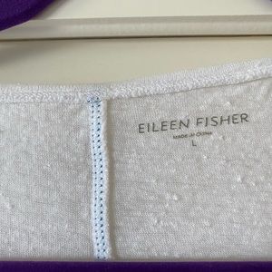 White Gauze Eileen Fisher Hi-low top